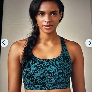 lululemon athletica Teal and Black Sports Bra